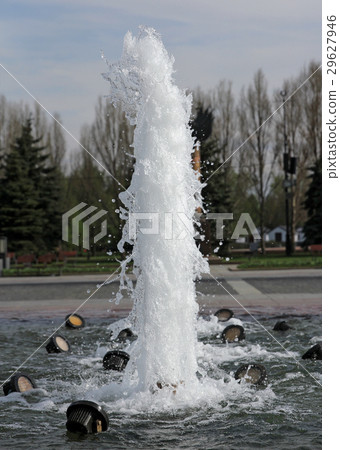 The gush of water of a fountain 29627946