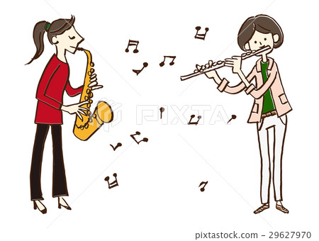 Music flute saxophonist 29627970