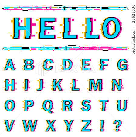 alphabet on white background. - Stock Illustration [29628530] - PIXTA