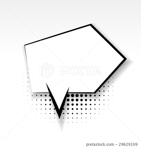 Comic arrow empty paper babble soft shadow Comic arrow empty paper babble soft shadow 29629109
