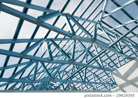 Structure of steel roof. Structure of steel roof. 29629395
