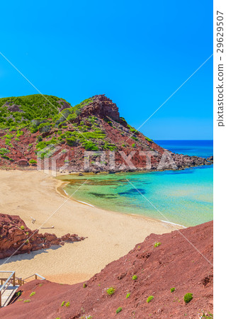 Cala del Pilar beach scenery on sunny summer day 29629507