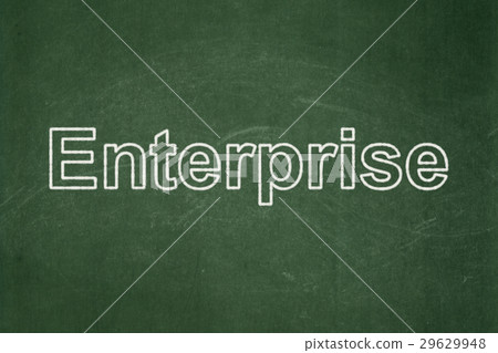 Finance concept: Enterprise on chalkboard 29629948