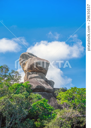 Sailing Boat Rock, Similan islands. Sailing Boat Rock, Similan islands. 29630837