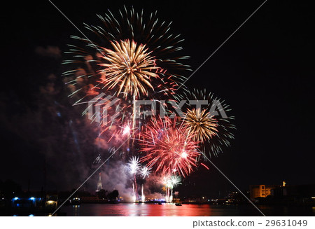 firework on new year countdown in Thailand firework on new year countdown in Thailand 29631049