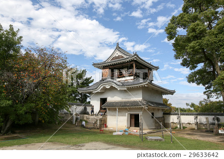Okayama castle moon view oar of early autumn Okayama castle moon view oar of early autumn 29633642