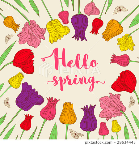 Background with tulips Background with tulips 29634443