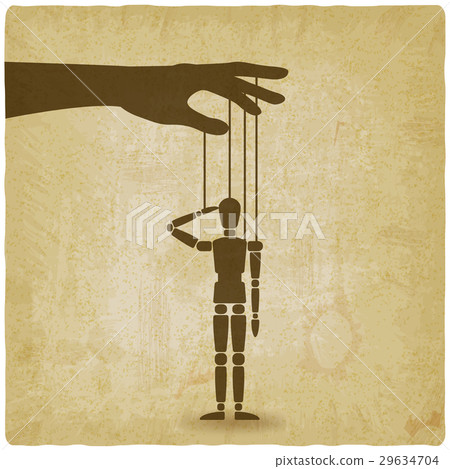 hand with puppet old background hand with puppet old background 29634704