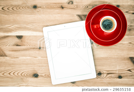 Home office workplace. Digital tablet Home office workplace. Digital tablet 29635158