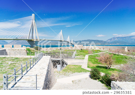 View of Patras and Rio Antirrio bridge 29635381