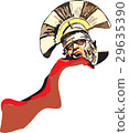 Roman centurion soldier Vector 29635390