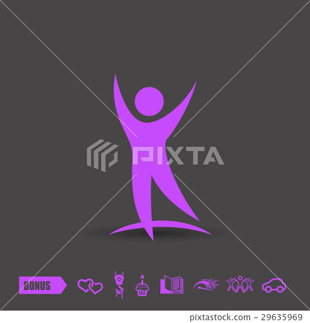 Pictograph of success people Pictograph of success people 29635969