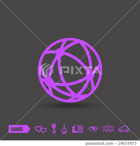 Pictograph of globe 29635973