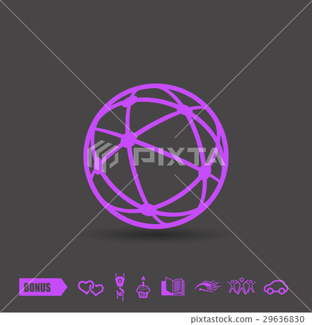 Pictograph of globe Pictograph of globe 29636830