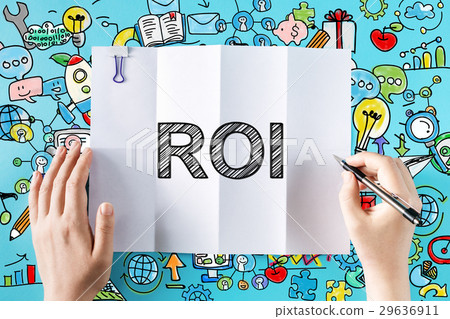 ROI text with hands 29636911