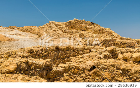 View on ruins of Masada fortress - Judaean Desert 29636939