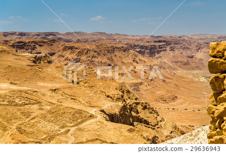 Judaean Desert as seen from Masada fortress - 29636943