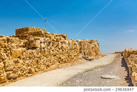 View on ruins of Masada fortress - Judaean Desert 29636947