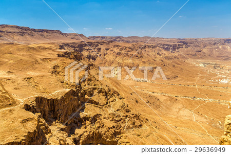 Judaean Desert as seen from Masada fortress - 29636949