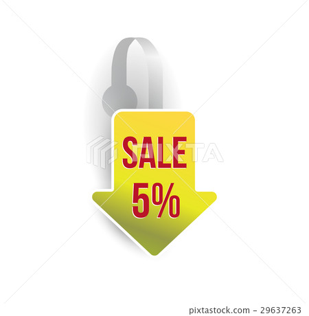 Vector wobbler mockup with transparent strip and 29637263