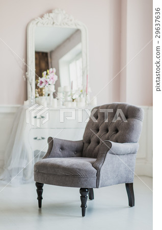 beige color upholstered chair in living room with beige color upholstered chair in living room with 29637636