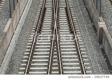Merging Railway Tracks 29637749