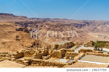View on ruins of Masada fortress - Judaean Desert 29637799