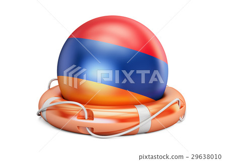 Lifebelt with Armenia flag, safe, help and protect Lifebelt with Armenia flag, safe, help and protect 29638010
