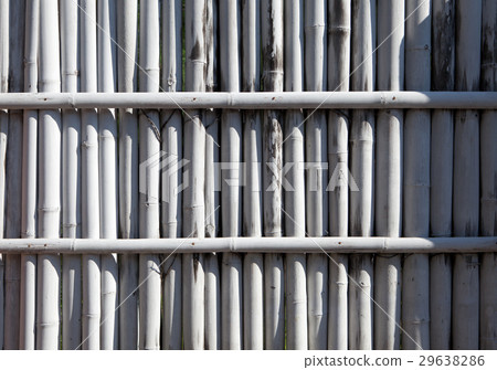 White bamboo fence 29638286