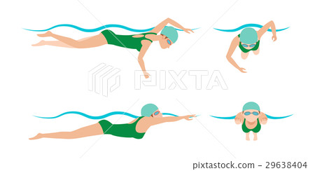 Vector illustration of swimming style scheme 29638404