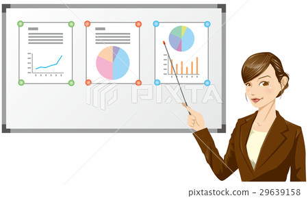 做企業婦女介紹的企業例證 29639158