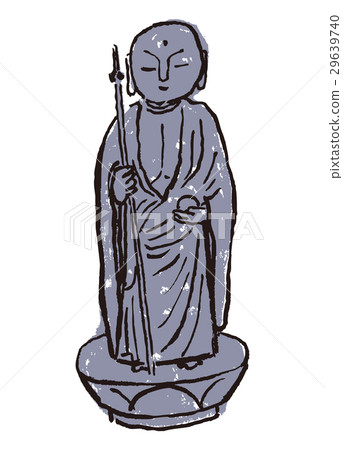 Jizo-sama watercolor painting ink painting 29639740