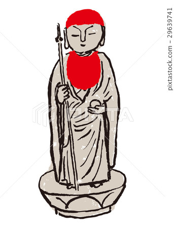 Jizo-sama水彩畫水墨畫 29639741