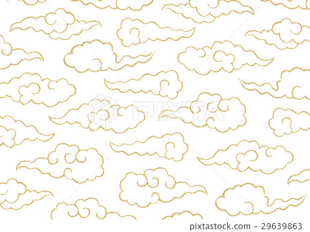 Cloud pattern watercolor painting - Stock Illustration [29639863] - PIXTA