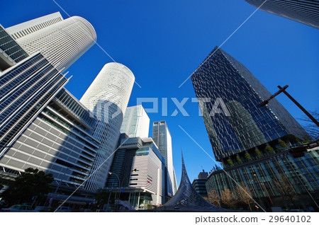 Under the blue sky of fine weather in front of Nagoya station 29640102