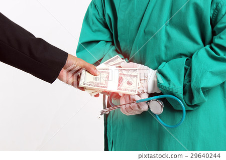 Businessman bribe medical staff 29640244