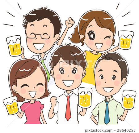 敬酒男性和女性例證 29640253