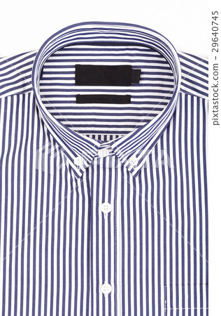 Close up Men shirt for clothes on white background Close up Men shirt for clothes on white background 29640745