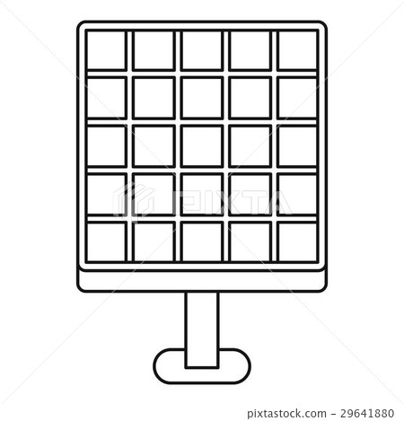 Solar energy concept icon, outline style 29641880