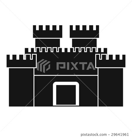 Ancient fortress icon, simple style 29641961