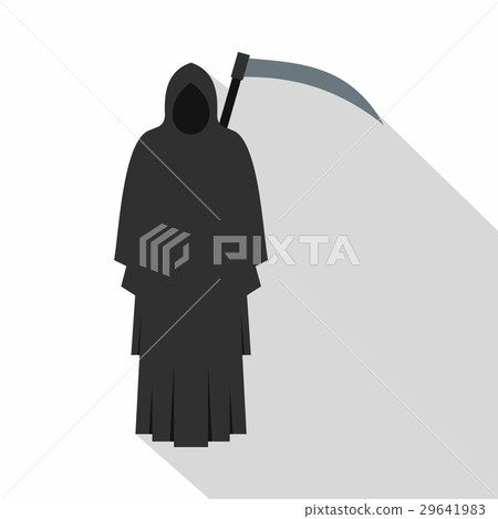 Grim reaper icon, flat style 29641983