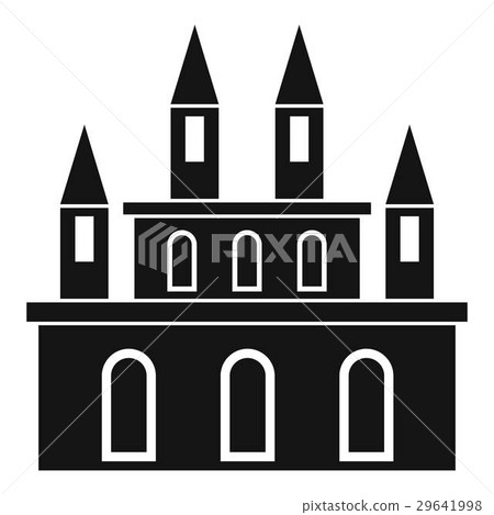 Medieval castle icon, simple style 29641998