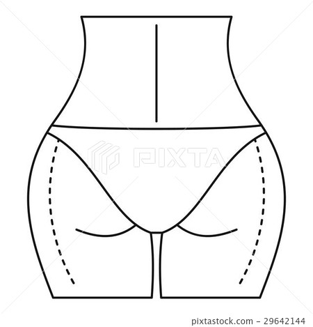 woman body ready for liposuction operation icon woman body ready for liposuction operation icon 29642144