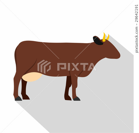 Cow icon, flat style Cow icon, flat style 29642191
