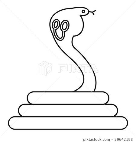 Cobra icon, outline style Cobra icon, outline style 29642198