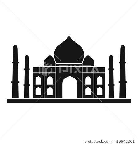 Taj mahal icon, simple style 29642201