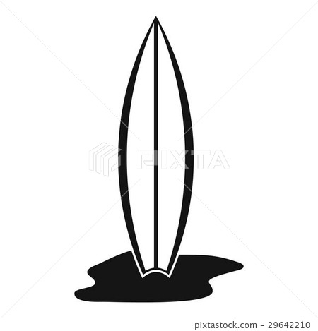 Surf board icon, simple style 29642210