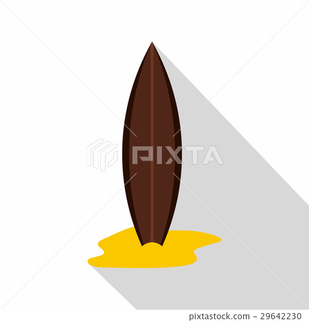Surf board icon, flat style Surf board icon, flat style 29642230