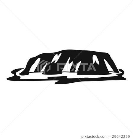 Cliff icon, simple style Cliff icon, simple style 29642239