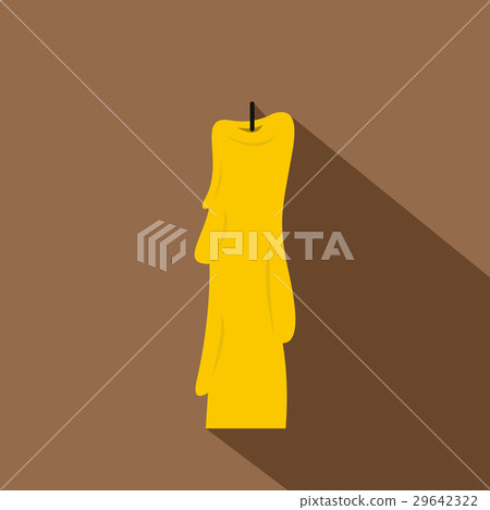 Wax candle icon, flat style 29642322